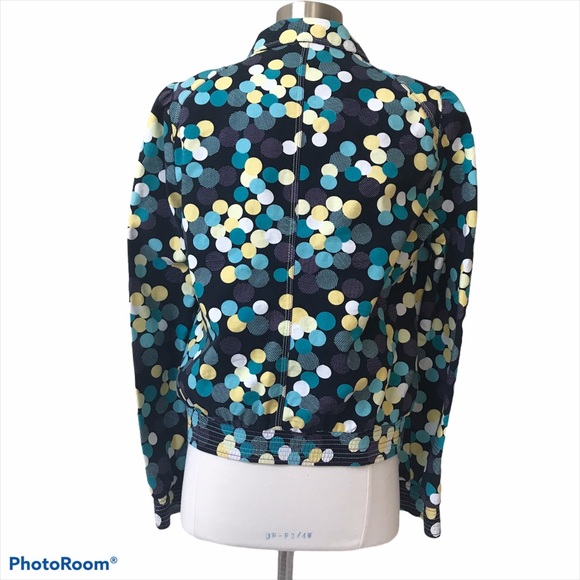 Marc Jacobs Cotton Polka Dot Zippered Jacket - Picture 3 of 15